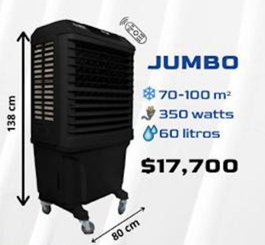 Enfriador de Aire Móvil Marca Mega Cooler Modelo Jumbo