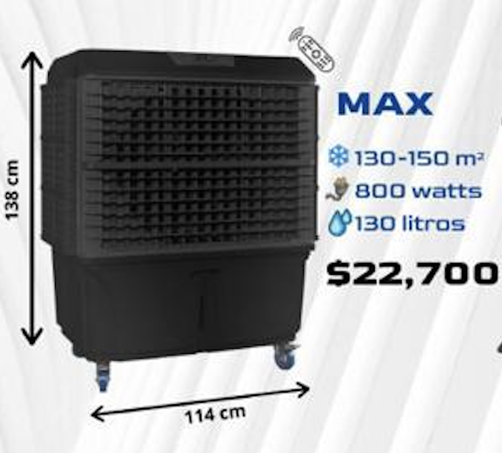 Enfriador de Aire Móvil Marca Mega Cooler Modelo Max